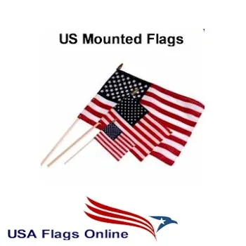 US Mounted Flags