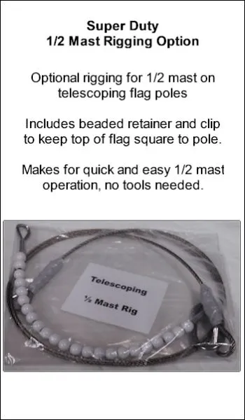 2.75 HD Telescoping 1/2 Mast Cable Option