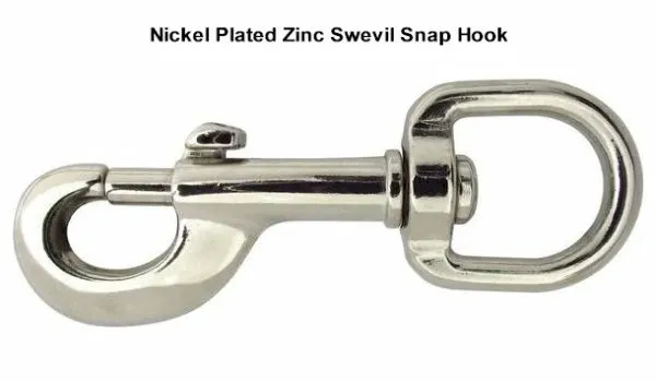 Nickel Plated Zinc Swivel Snap Hook