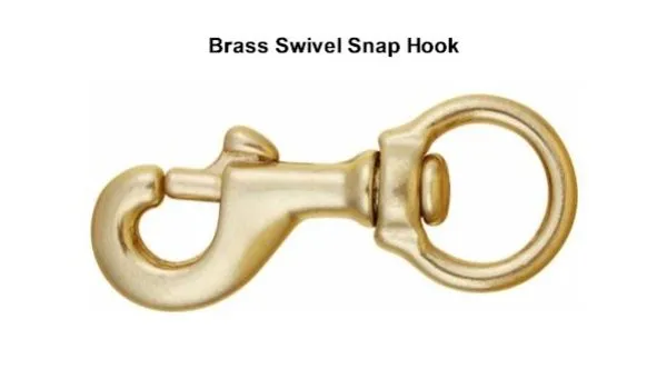 4 3/4 Solid Brass Swivel Snaps