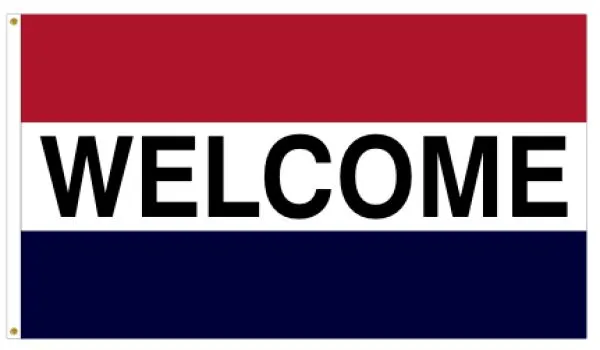 3x5 Welcome Message Flag