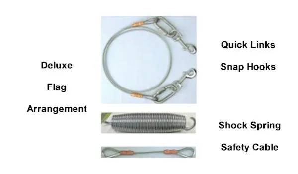 8x12 Deluxe Flag Arrangement