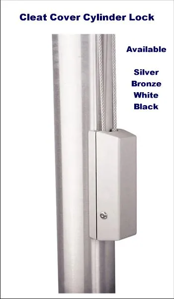 Silver Cleat Cover Cylinder Lock