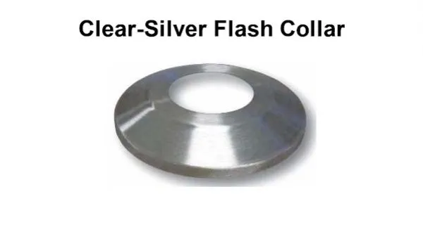 Clear-Silver Flash Collar 12 by 3 inches