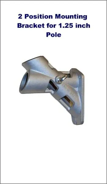 1.25 inch Silver Cast Aluminum 2 Position Bracket