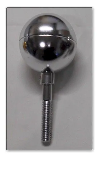 3 inch Aluminum Silver Ball Finial