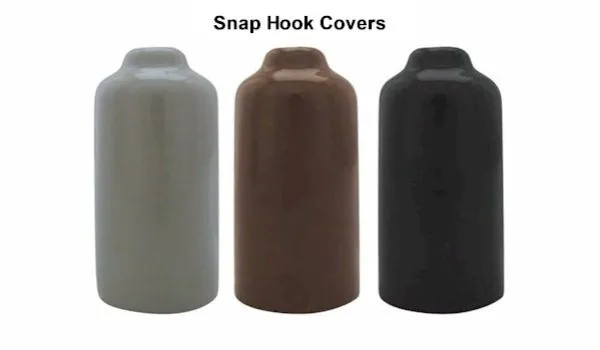 Small Grey Vinyl Snap Cover 3-1/2