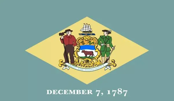 2x3 Delaware Nylon Flag