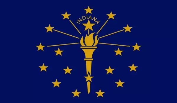 2x3 Indiana Nylon Flag