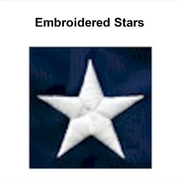 10x15 Flag Embroidered Stars