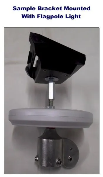 Sample Mount With Top of Flagpole Light
