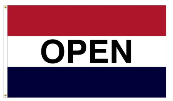 3x5 Open Message Flag