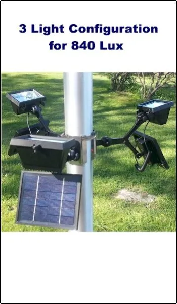 3 Light Configuration for 840 LUX of Light