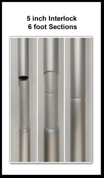 4 - 5 inch Interlock 6 foot Sections